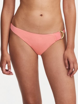 Rose Pink Chantelle Celestial Cheeky Swim Women Bikini Bottoms | EUQ629QQ