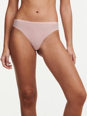 Rose Pink Chantelle SoftStretch Women Thong Panty | JLI4194VC