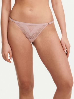 Rose Pink Chantelle Spark Women Thong Panty | EJO1182EE