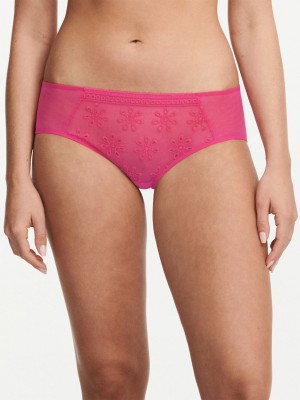 Rose Red Chantelle Prisca Women Hipster Panty | AOC2763UU