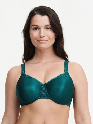 Turquoise Chantelle Hedona Seamless Minimizer Women Unlined Bra | OCX3946CY