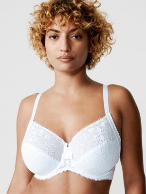 White Chantelle Day to Night Full Coverage Women Unlined Bra | TMY992QK