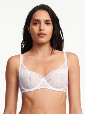 White Chantelle Maddie Demi Women Bras | NMA216HQ