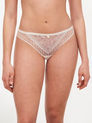 White Chantelle New Romance Women Thong Panty | CSK3188YP