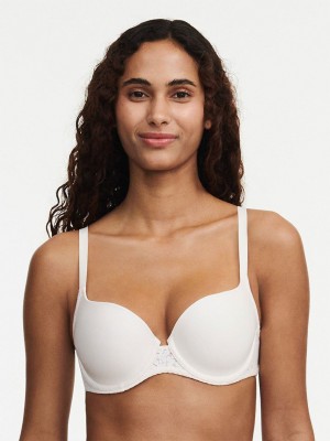 White Chantelle Norah Comfort Smooth Sweetheart Women T-Shirt Bra | RKQ454TG