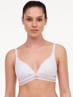 White Chantelle Only Manhattan Wireless Women T-Shirt Bra | NWA9212EK