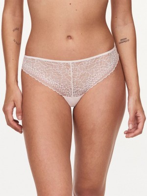 White Chantelle Pila Women Thong Panty | CHQ4686SW