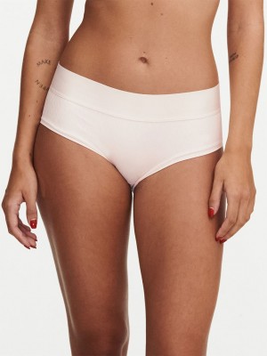 White Chantelle Smooth Lines Women Hipster Panty | SLE7716TX