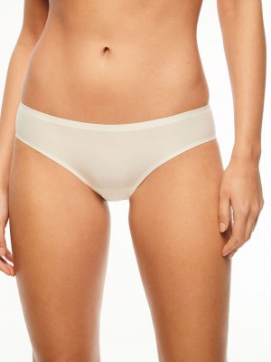 White Chantelle SoftStretch Women Bikini Panty | HQI10066AO