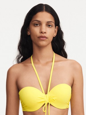 Yellow Chantelle Inspire Bandeau Swim Women Bikini Tops | FHC1125RP