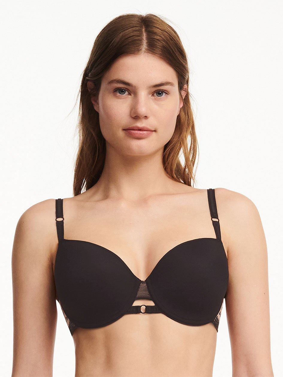 Beige Black Chantelle Suzy Demi Women T-Shirt Bra | PRM249TF