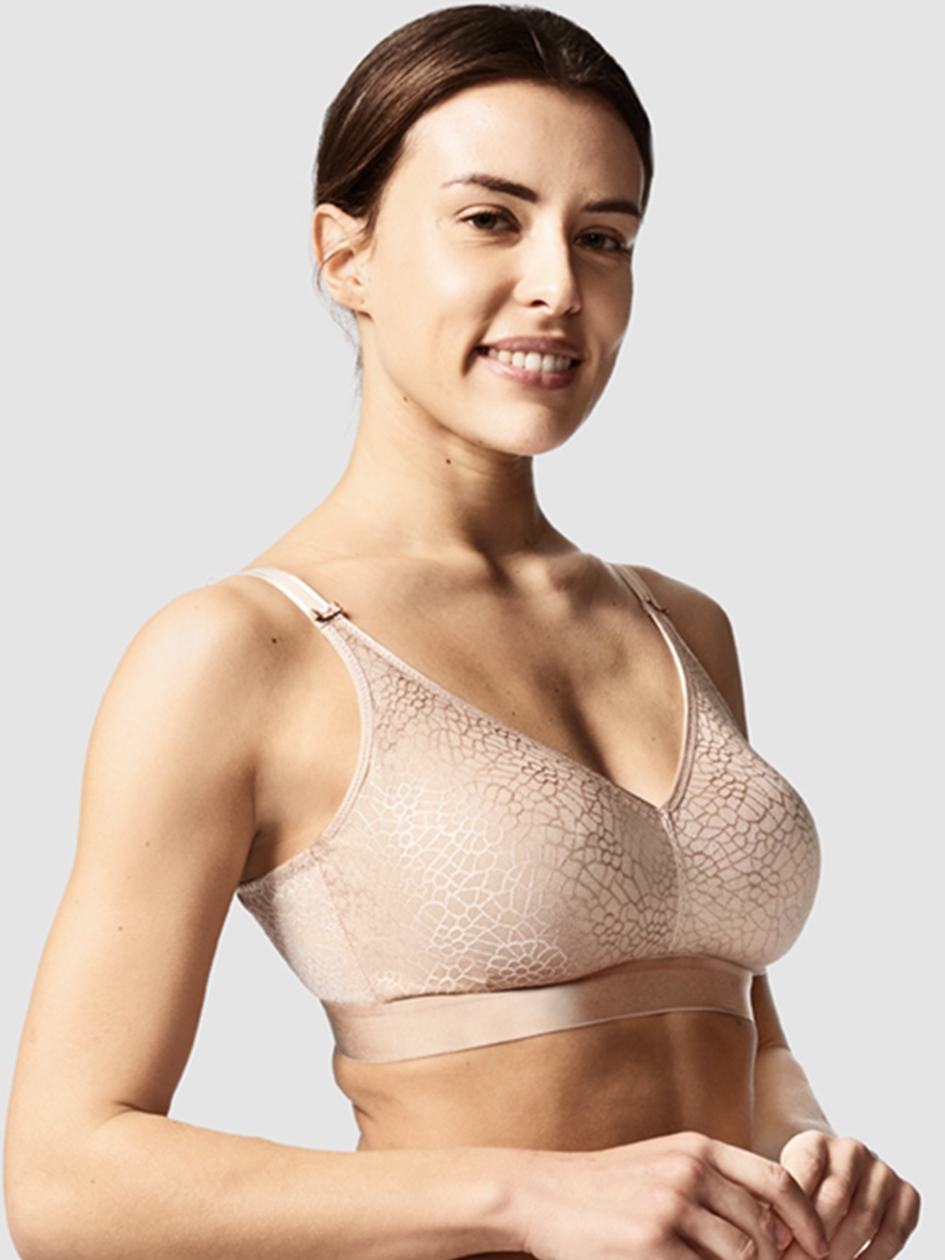 Beige Brown Chantelle C Magnifique Full Bust Wirefree Women Bras | HFW2751XX