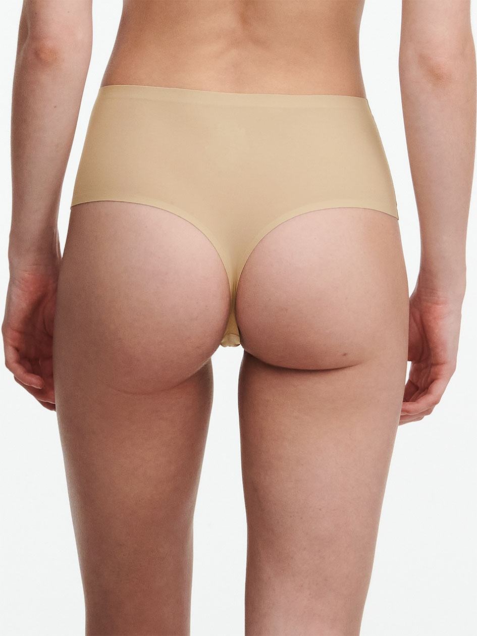 Beige Brown Chantelle SoftStretch High Waist Women Thong Panty | MZV8757WG