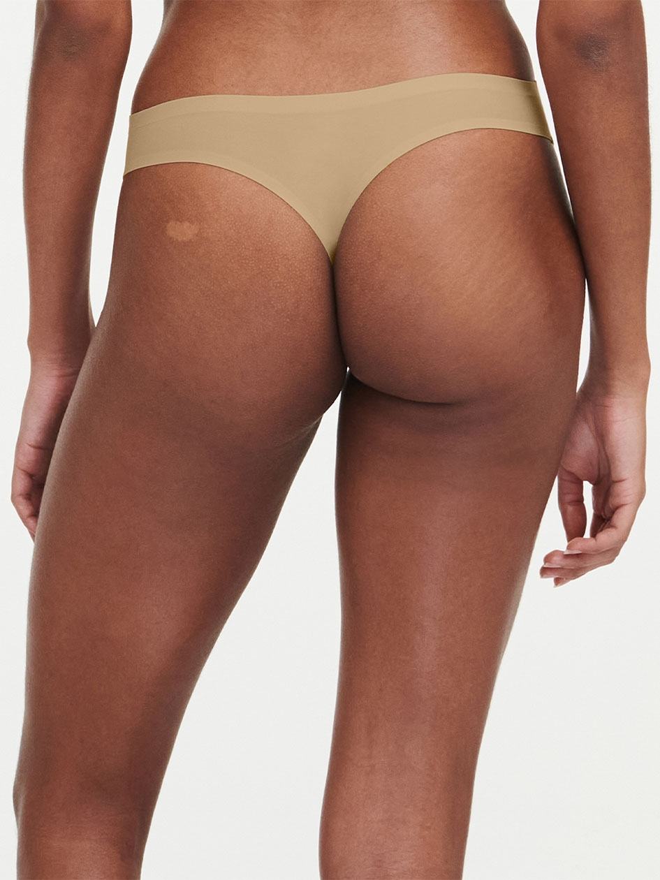 Beige Brown Chantelle SoftStretch Women Thong Panty | HBX661RB