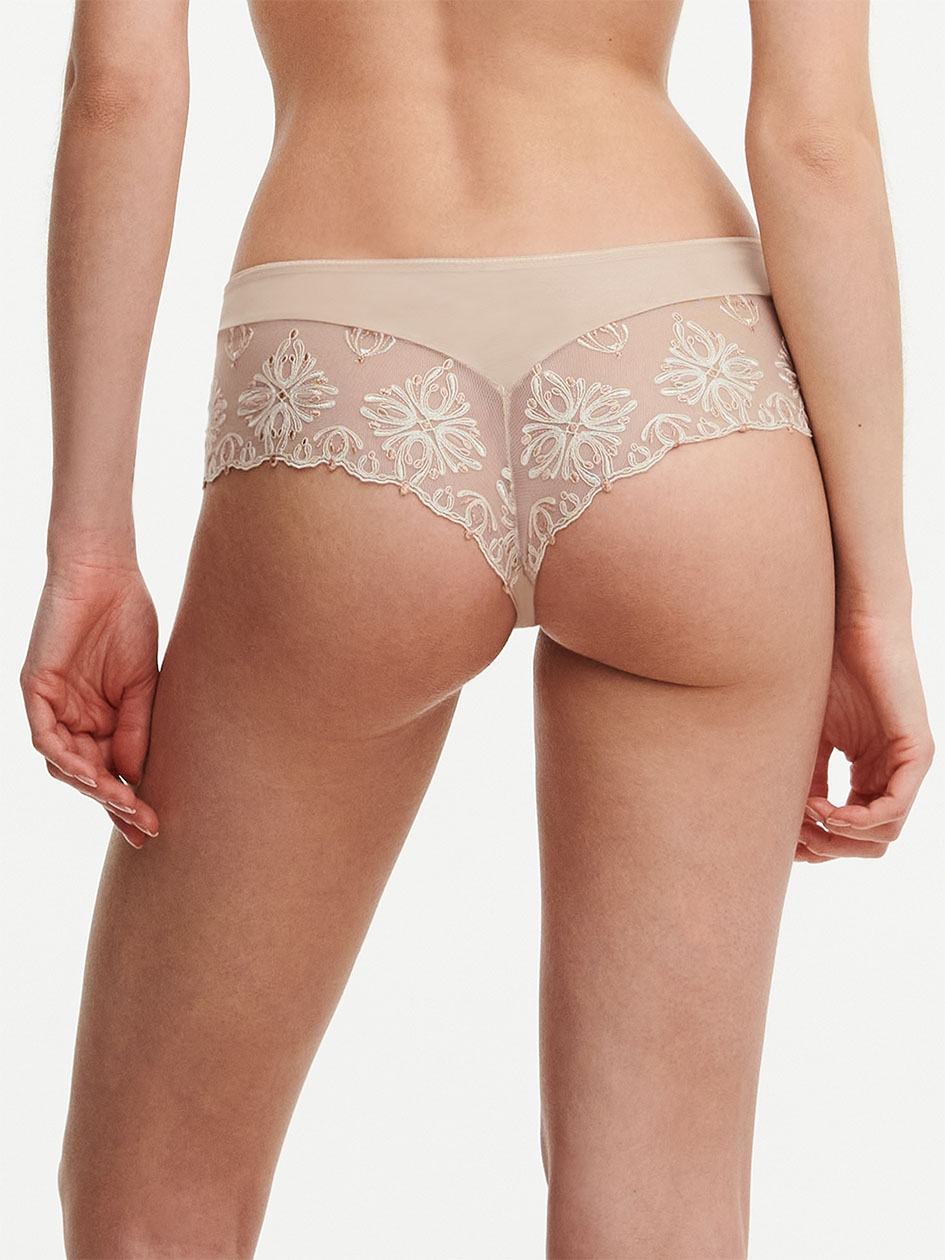 Beige Chantelle Champs Elysees Lace Women Hipster Panty | NCY7613ZB