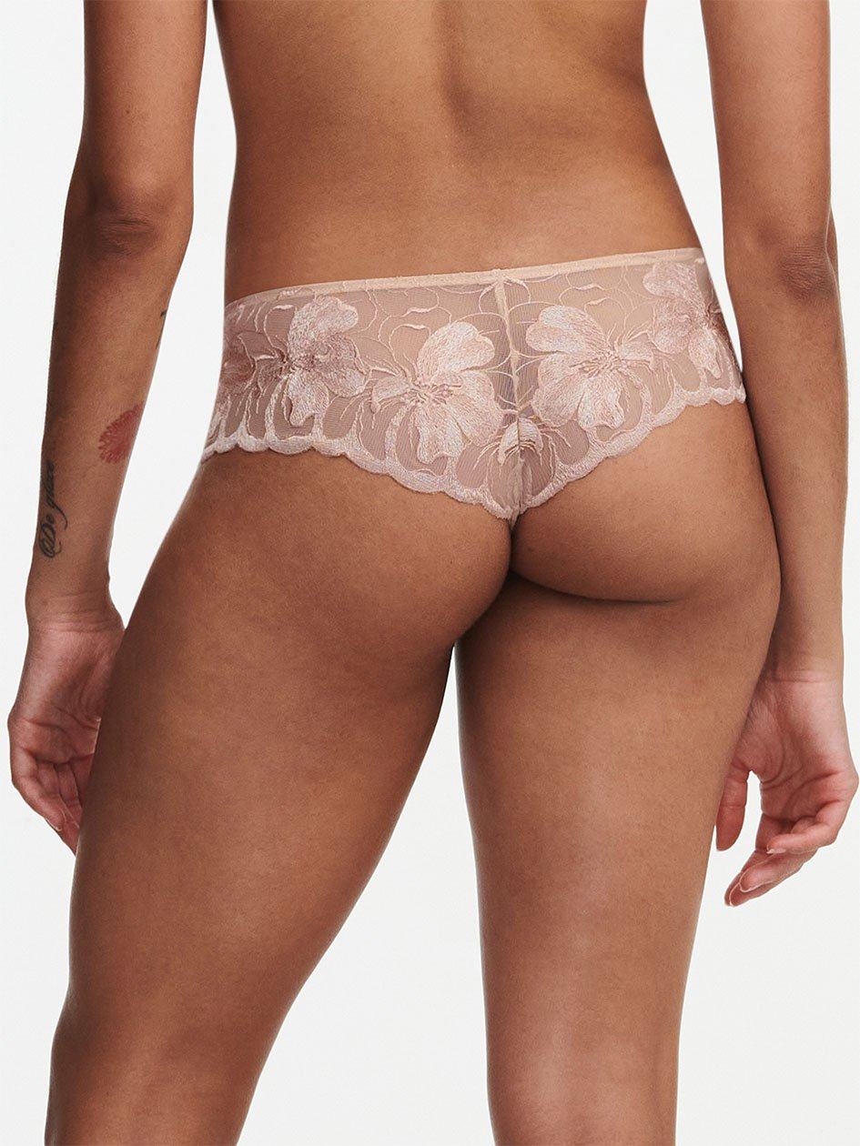 Beige Chantelle Fleurs Women Hipster Panty | SEK8916WD