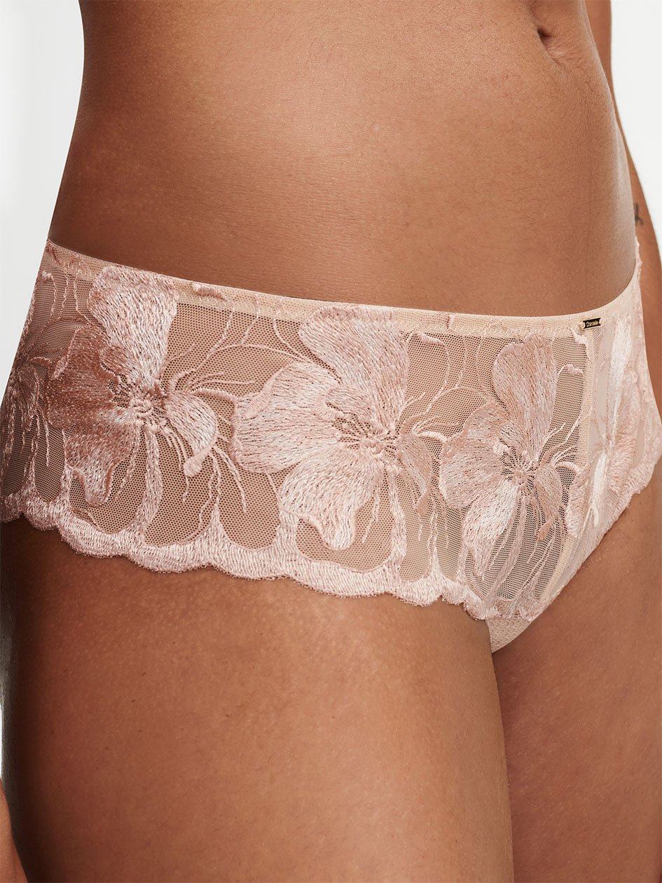 Beige Chantelle Fleurs Women Hipster Panty | SEK8916WD