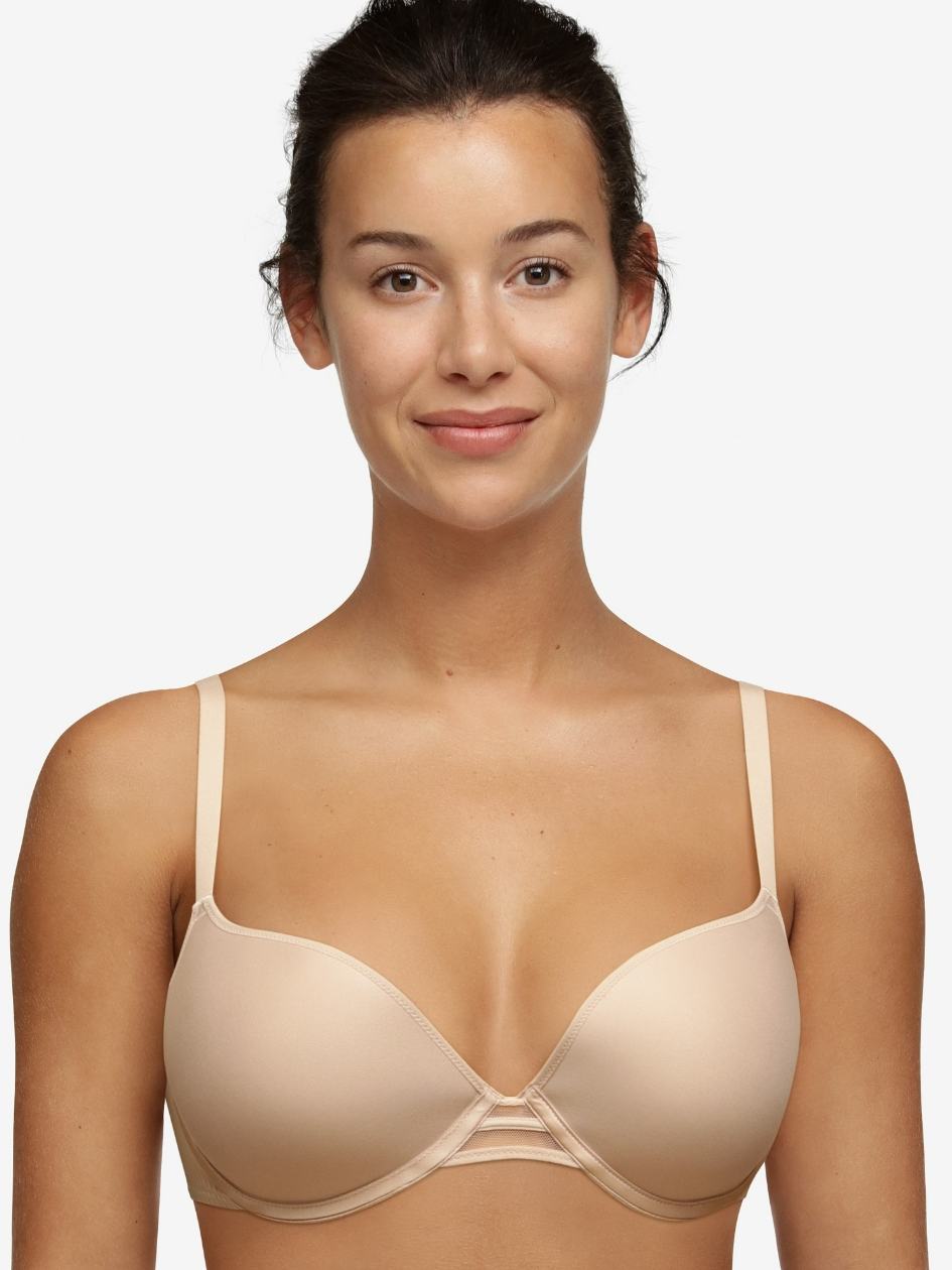 Beige Chantelle Nais Push-Up Women Bra | VJP5259NM