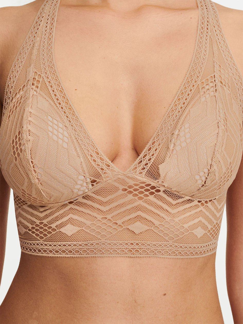 Beige Chantelle Ondine Wireless Women Bras | GSF1444IH