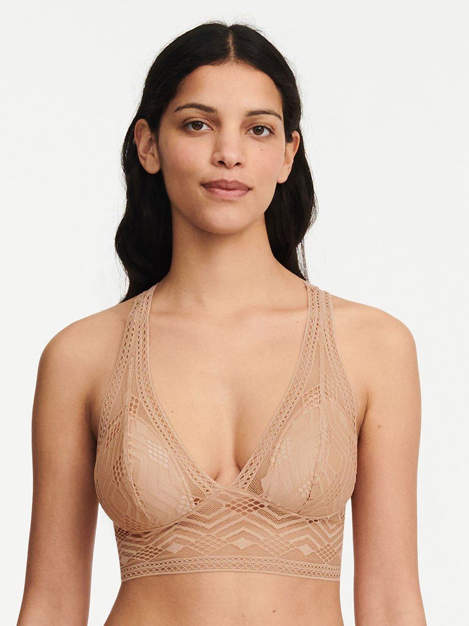 Beige Chantelle Ondine Wireless Women Bras | GSF1444IH