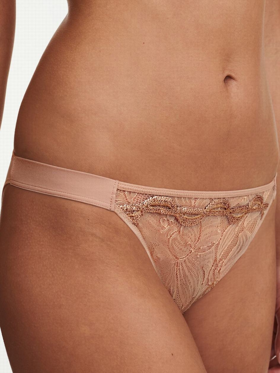 Beige Chantelle Xtravagant Lace Women Bikini Panty | DUR3496ST