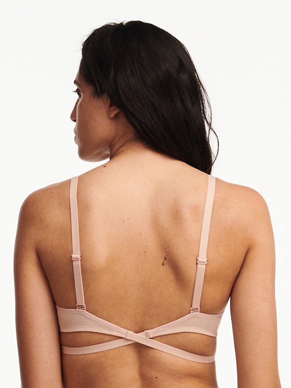 Beige Pink Chantelle Open Back Multi-Way Plunge Women T-Shirt Bra | IVC3363GG