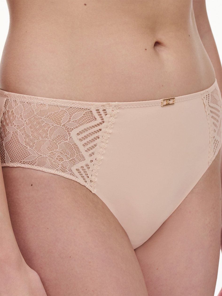 Beige Pink Chantelle Origins Lace Women Bikini Bottoms | VLW2621YW