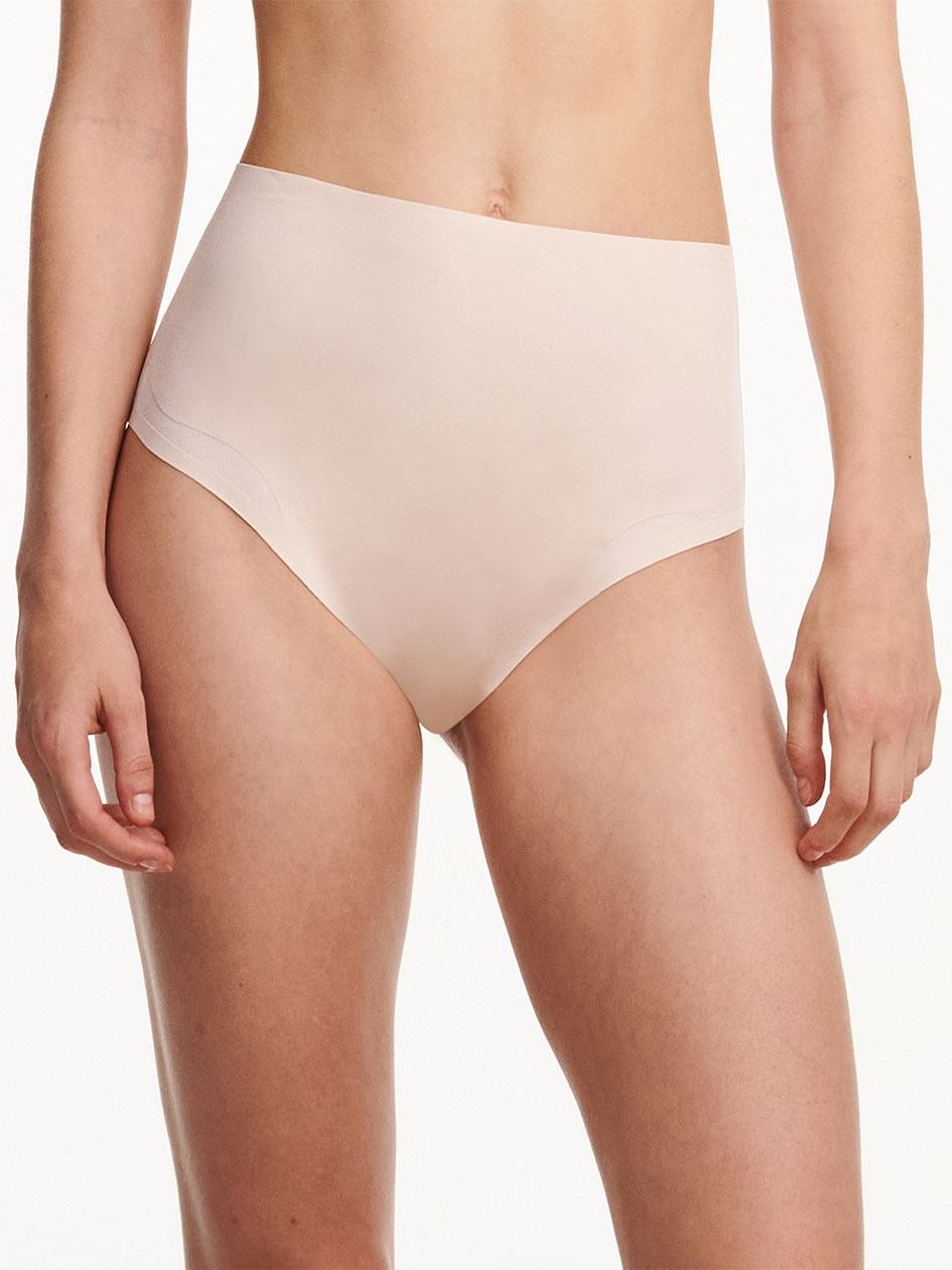 Beige Pink Chantelle Pure Light High Waist Women Briefs | KBO521RG