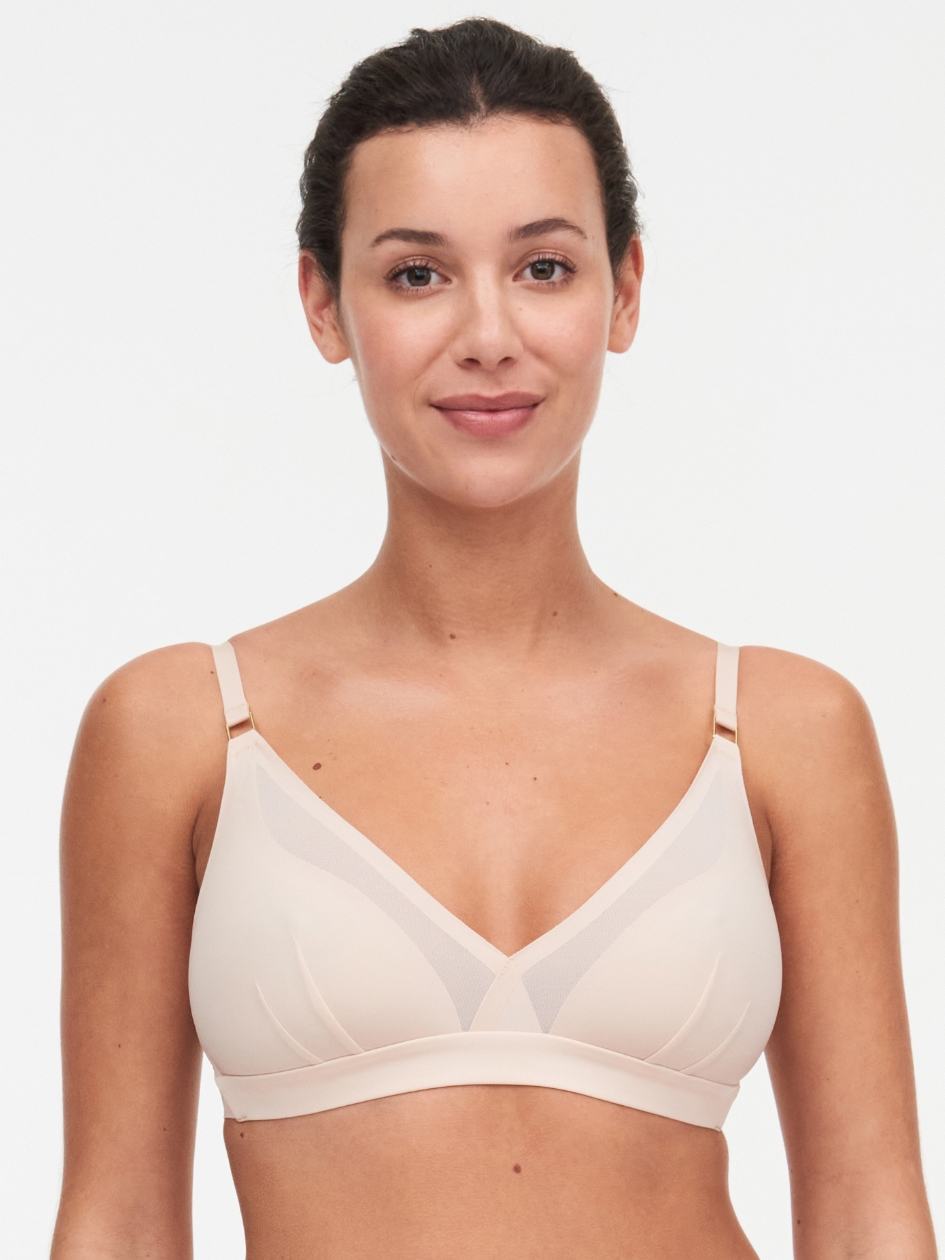 Beige Pink Chantelle Pure Light Wireless Women Bras | OMR9628QB