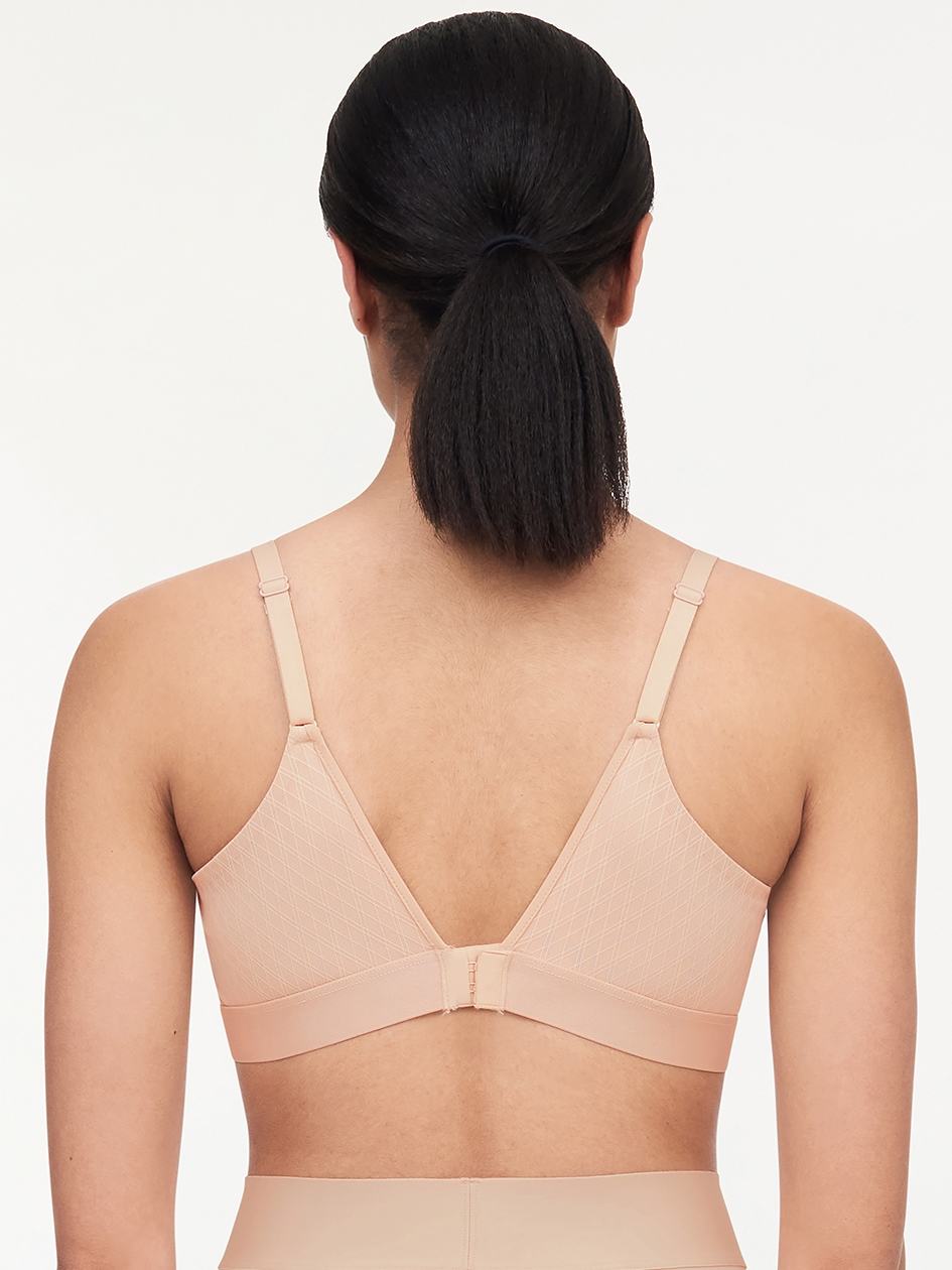 Beige Pink Chantelle Smooth Lines Back Smoothing Wireless Women Bras | ACF6173UV