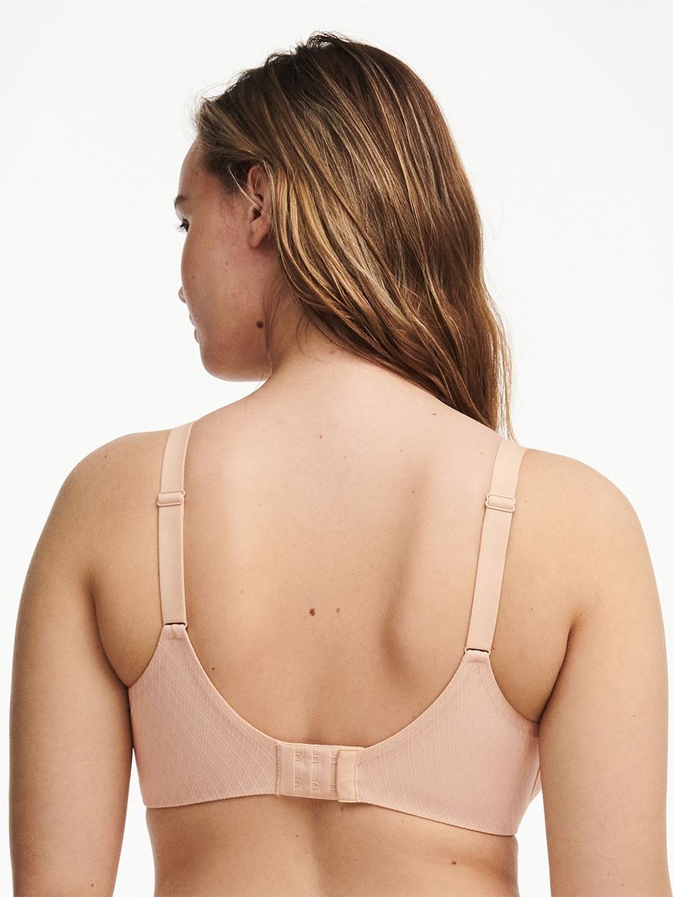 Beige Pink Chantelle Smooth Lines Back Smoothing Minimizer Women Bras | RUY558UM