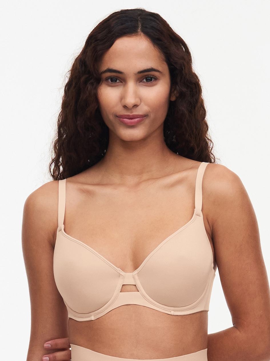 Beige Pink Chantelle Smooth Lines Smoothing Minimizer Women T-Shirt Bra | ZWJ238FV