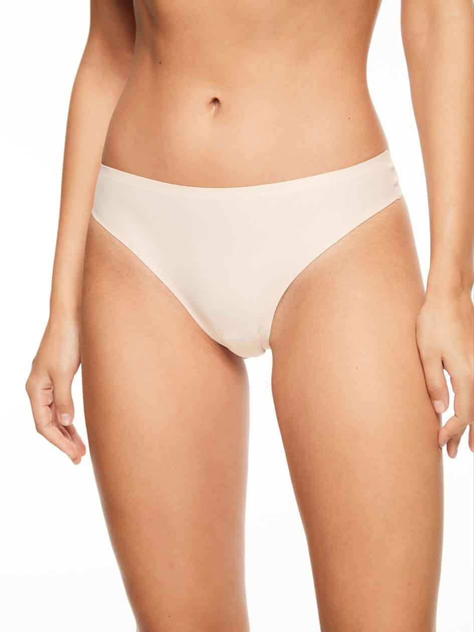 Beige Pink Chantelle SoftStretch Women Thong Panty | PNV815KL