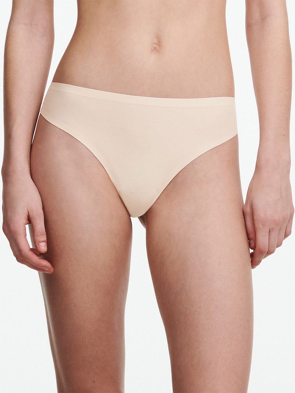 Beige Pink Chantelle SoftStretch Women Thong Panty | PNV815KL