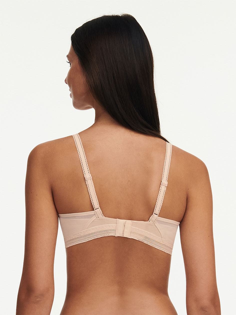 Beige Pink Chantelle True Lace Wireless Women Bras | UST6592TU