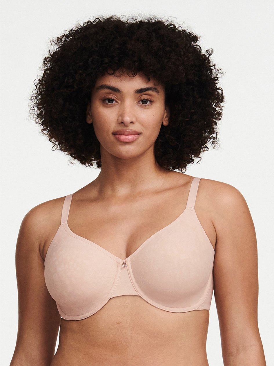 Beige Rose Chantelle Comfort Chic Back Shaping Minimizer Women Bras | IEW654SA