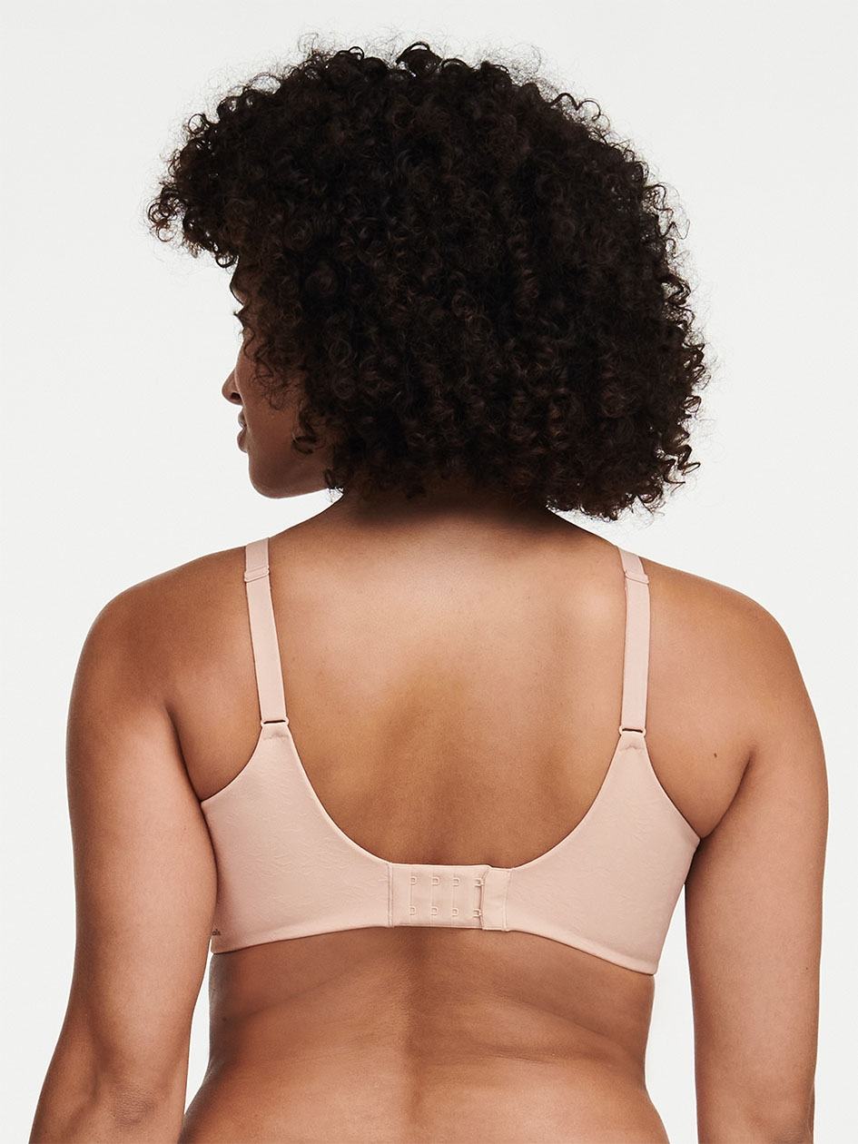 Beige Rose Chantelle Comfort Chic Back Shaping Minimizer Women Bras | IEW654SA