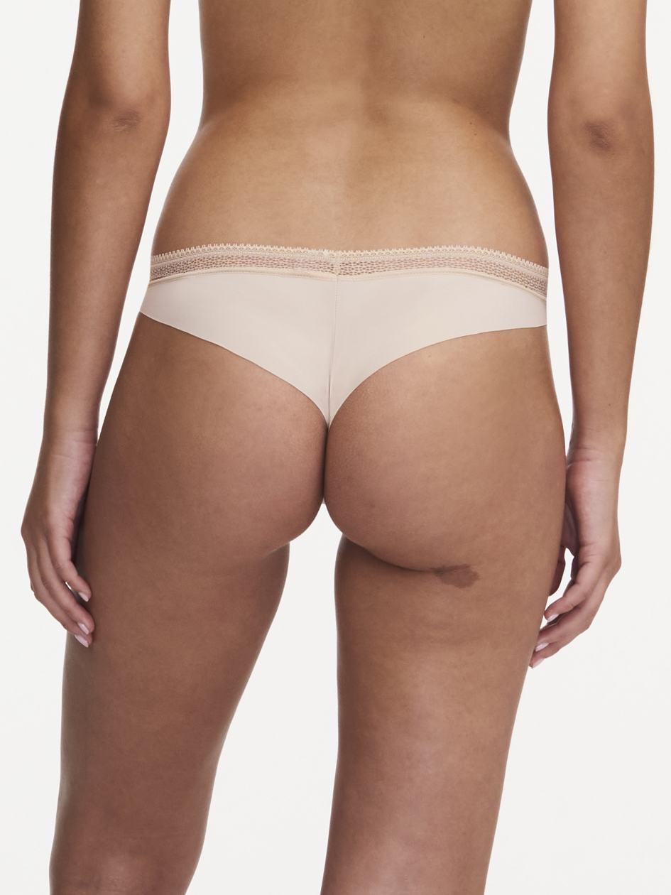 Beige Rose Chantelle Dream Today Women Thong Panty | AQW1479BX