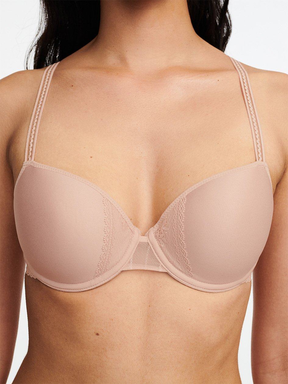 Beige Rose Chantelle Maddie Memory Foam Women Bras | BOF8579HX