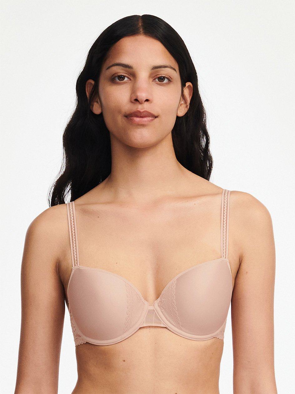 Beige Rose Chantelle Maddie Memory Foam Women Bras | BOF8579HX