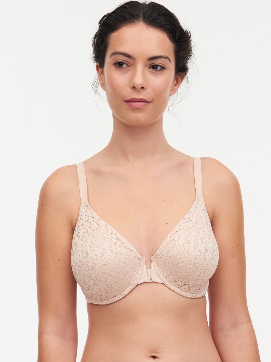 Beige Rose Chantelle Norah Comfort Front Closure Women Bras | TWI2288OE