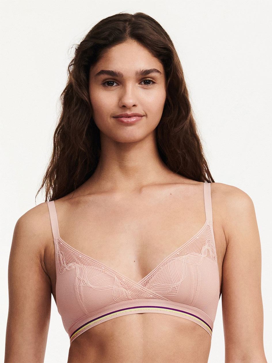 Beige Rose Chantelle Paola Wireless Women T-Shirt Bra | YZW7356XI