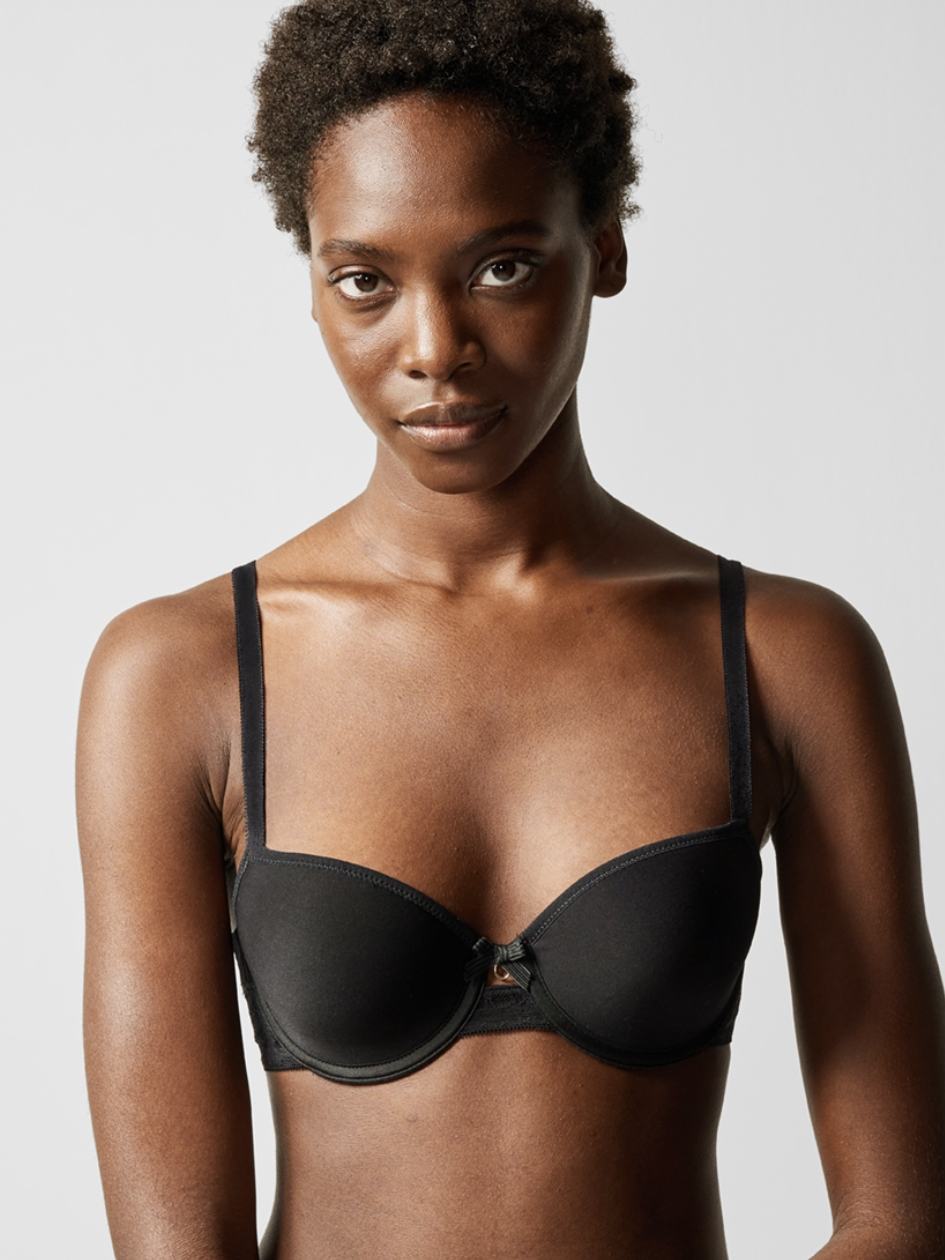 Black Chantelle Alto Memory Foam Women Bras | WYP691NA