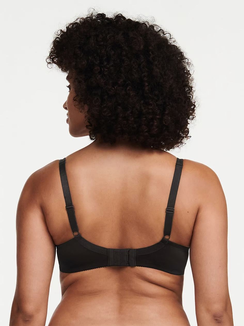 Black Chantelle Basic Invisible Smooth Support Women T-Shirt Bra | LUF3553AT