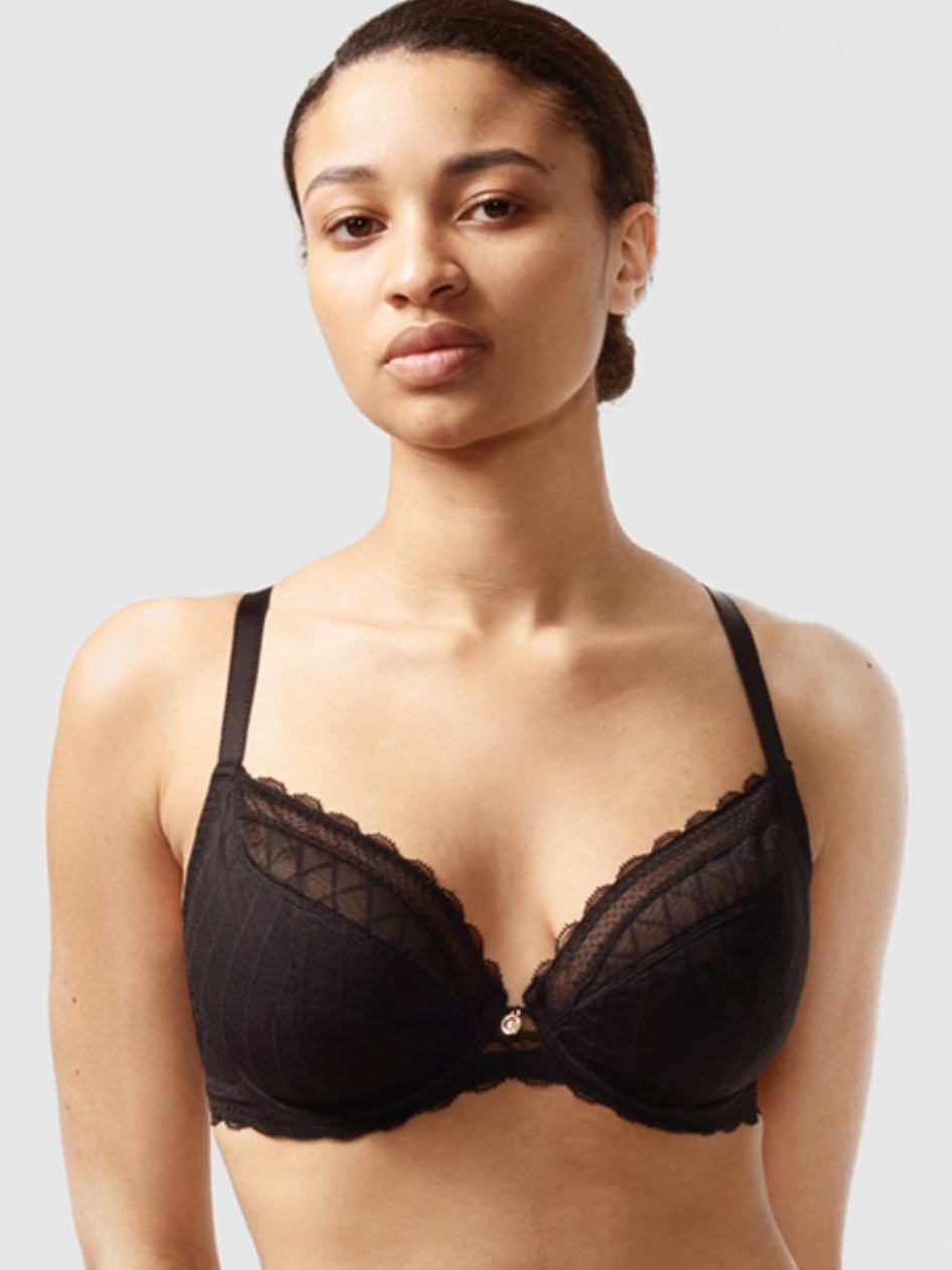 Black Chantelle C Chic Sexy Underwire Women Bras | LBO8276JV