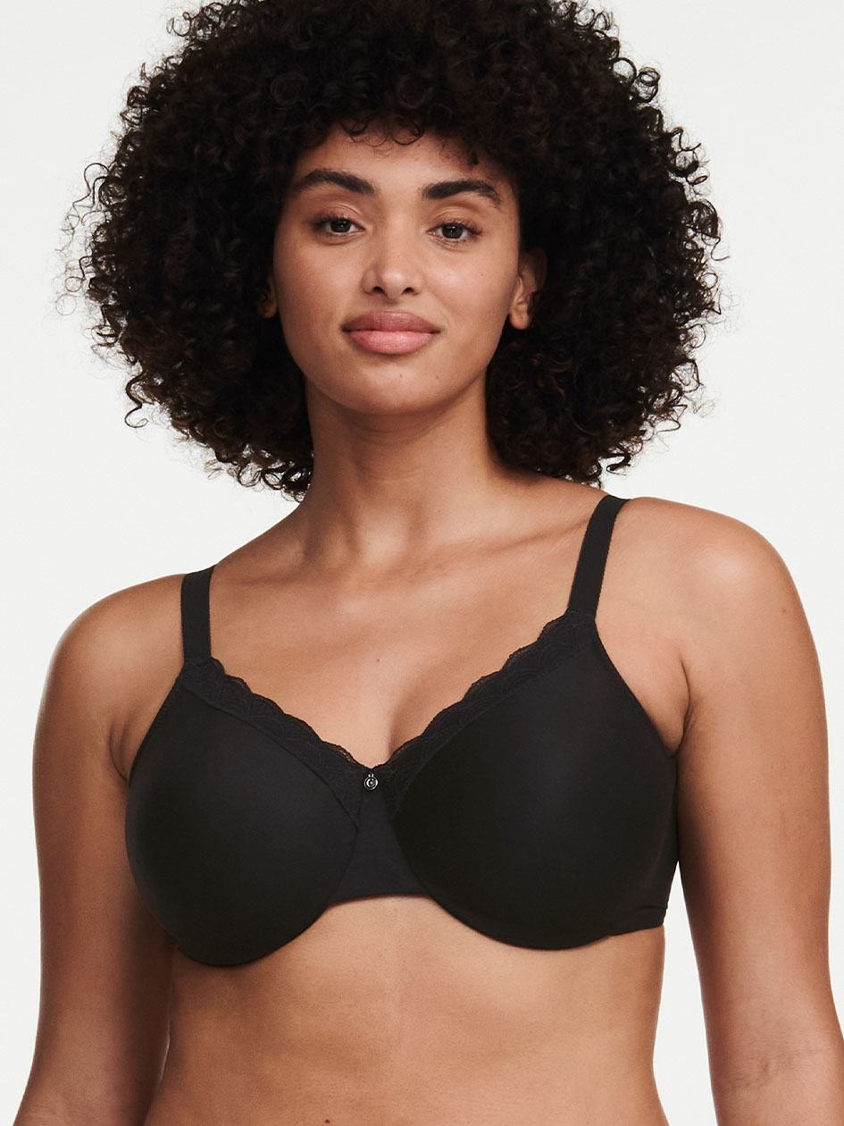 Black Chantelle C Comfort Seamless Underwire Women Unlined Bra | CGL8054NN