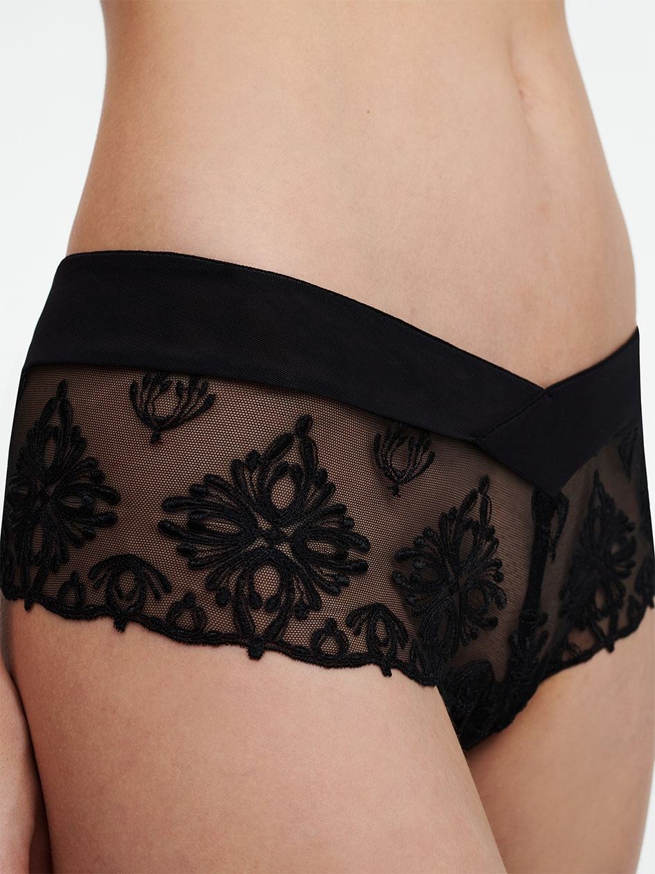 Black Chantelle Champs Elysees Lace Women Hipster Panty | VBY1634FV