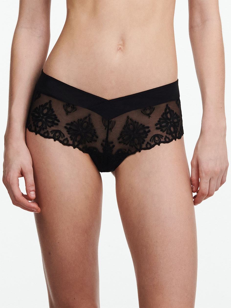 Black Chantelle Champs Elysees Lace Women Hipster Panty | VBY1634FV