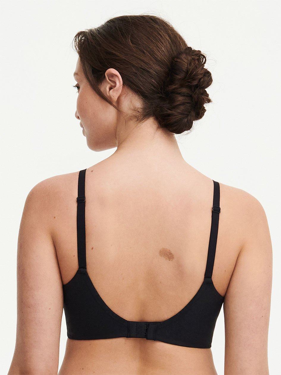 Black Chantelle Comfort Chic Back Smoothing Full Support Wireless Women Bras | BPU9493CJ