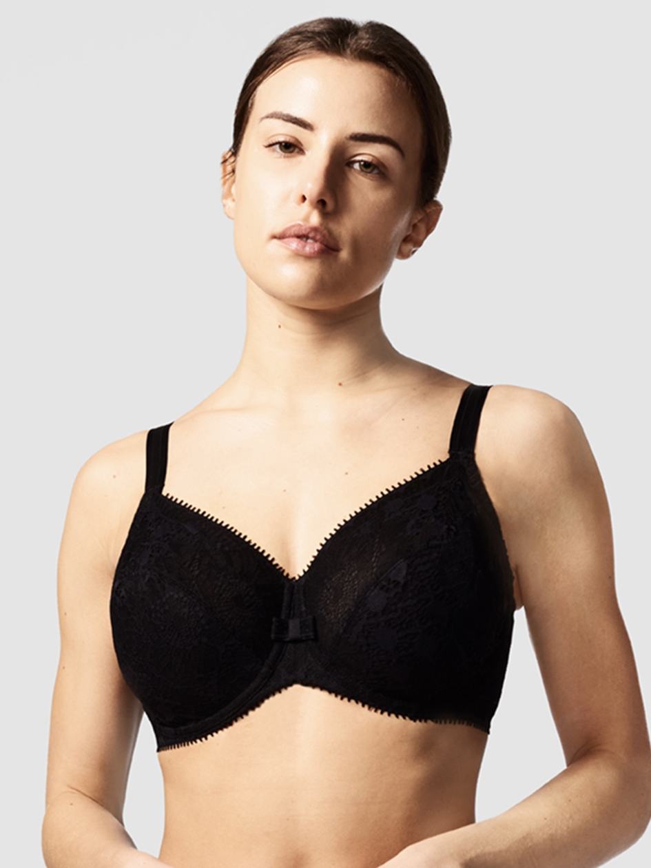 Black Chantelle Day to Night Full Coverage Women Unlined Bra | JAC6658WB